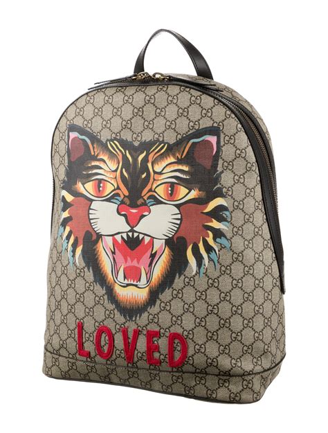 gucci feral cat backpack|farfetch Gucci backpack.